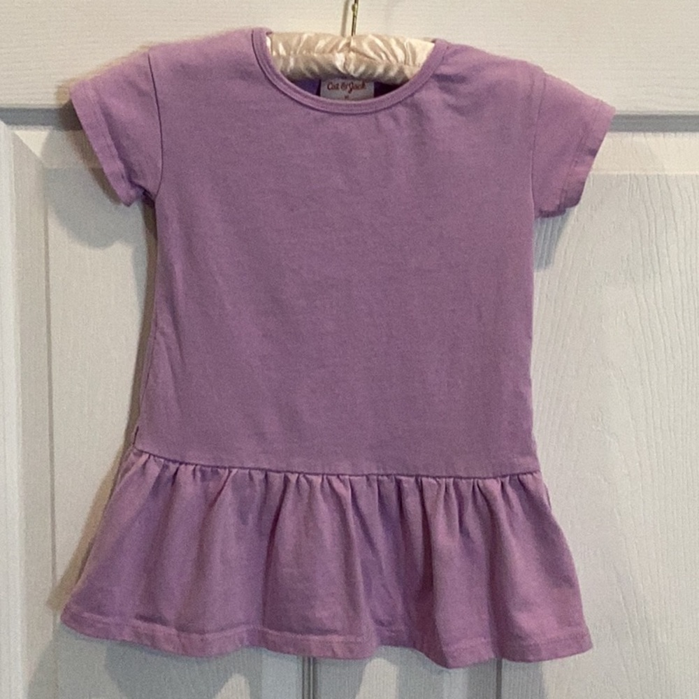 Cat & Jack Lavender Ruffle Hem Dress